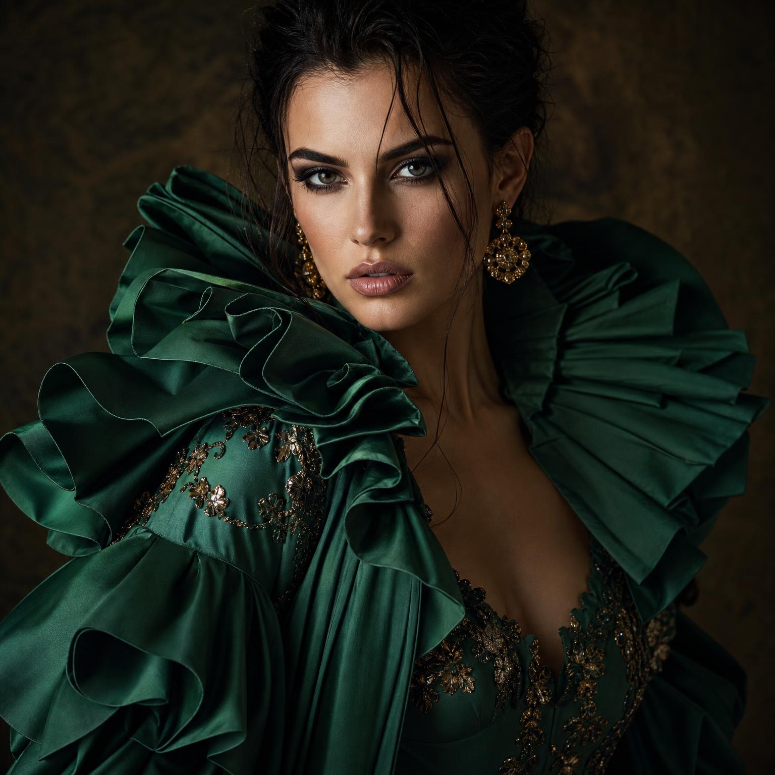 Editorial fashion portrait sample