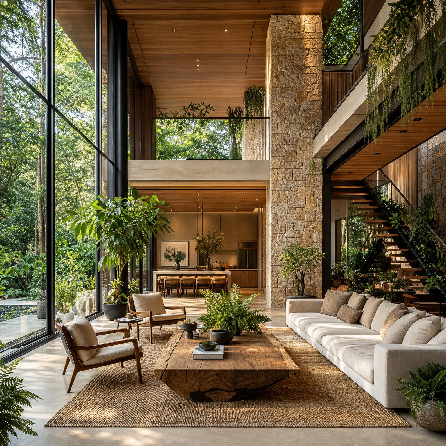 Biophilic interior architecture sample